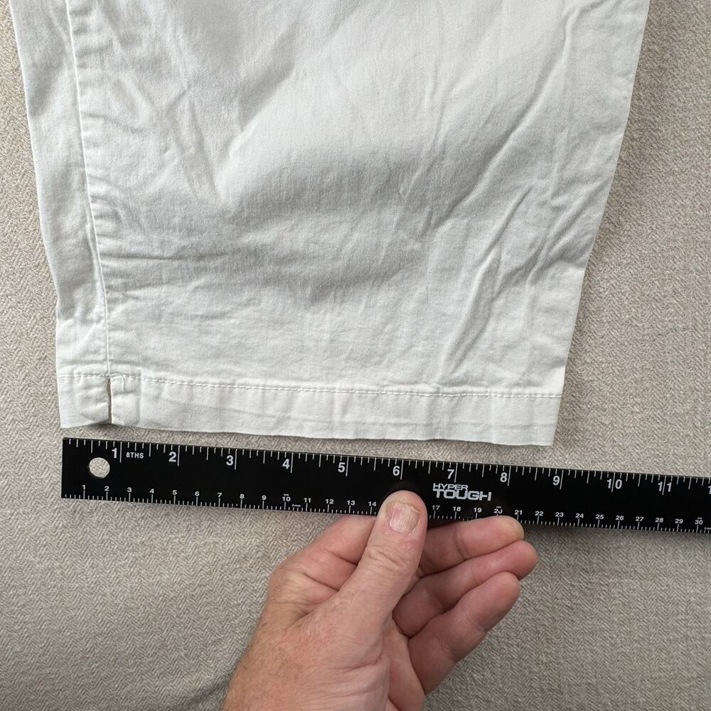 Christopher & Banks Pants Size 14 Women’s Comfort Stretch White Capris Casual - Picture 5 of 12